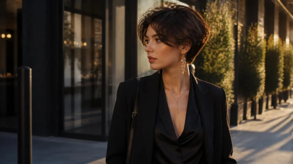 Styling It In Under Ten Minutes: The routine is short because the cut does the work.