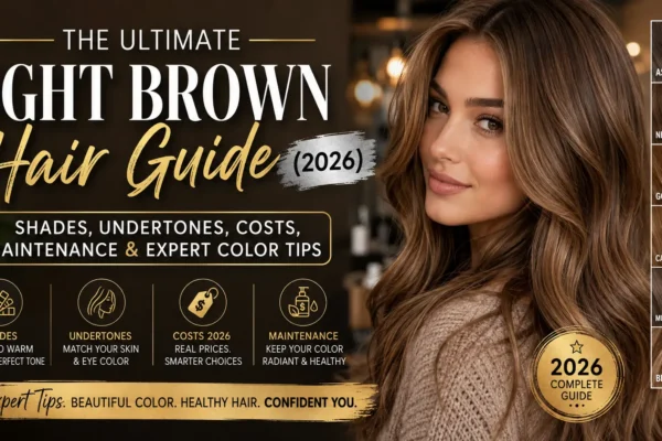 The Ultimate Light Brown Hair Guide (2026): Shades, Undertones, Costs, Maintenance & Expert Color Tips
