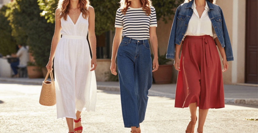 4th of July outfits women can match to the setting