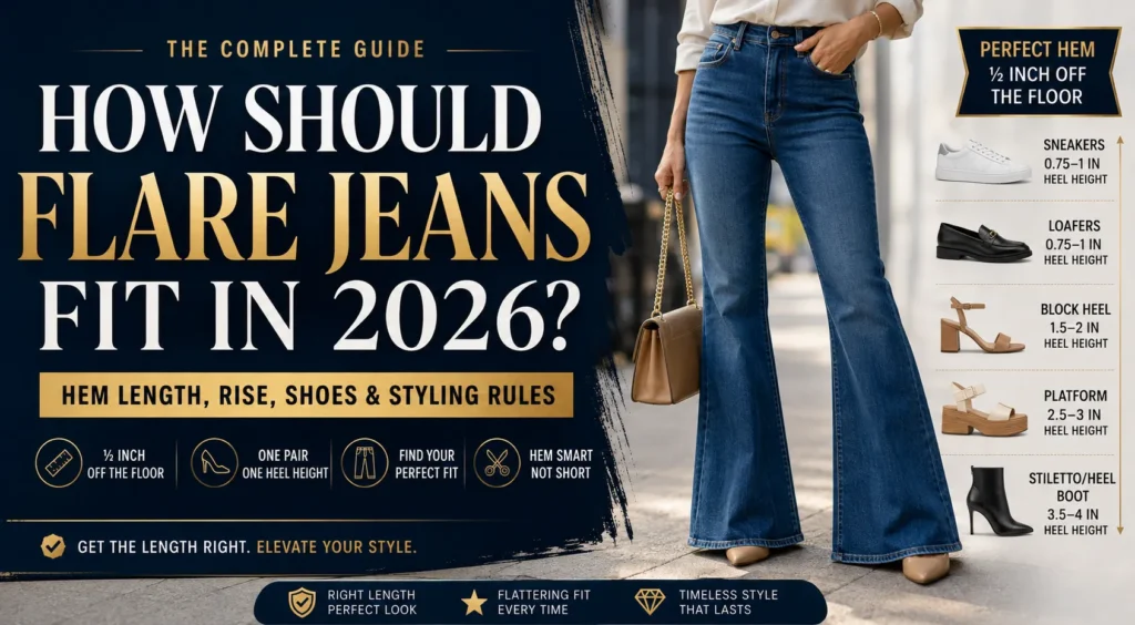 Flare Jeans Guide: The Complete Expert Blueprint for Perfect Length, Flattering Fit, Styling & Shoe Pairing