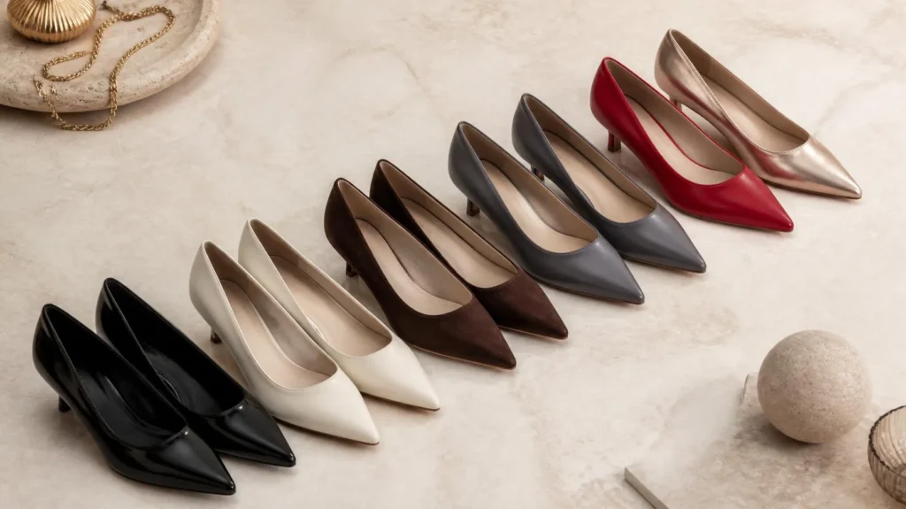 Which Kitten Heels to Own, in Color Order? 