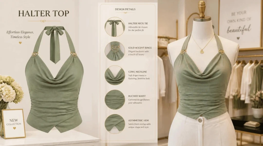 How to Style a Halter Top: The Ultimate Guide to Choosing the Perfect Fit, Balancing Necklines, and Pairing Bottoms