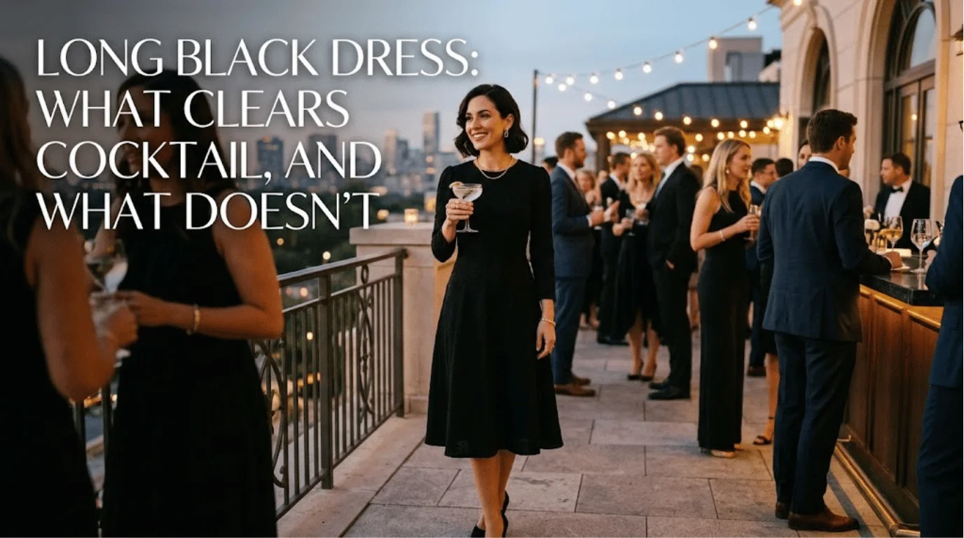 Long Black Dress Guide: Dress Codes, Styling & Perfect Fit and more info