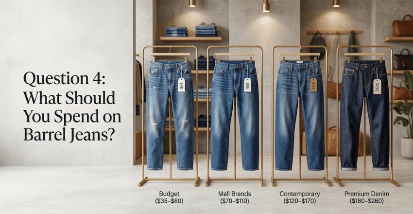 Question 4: What Should You Spend on Barrel Jeans?
