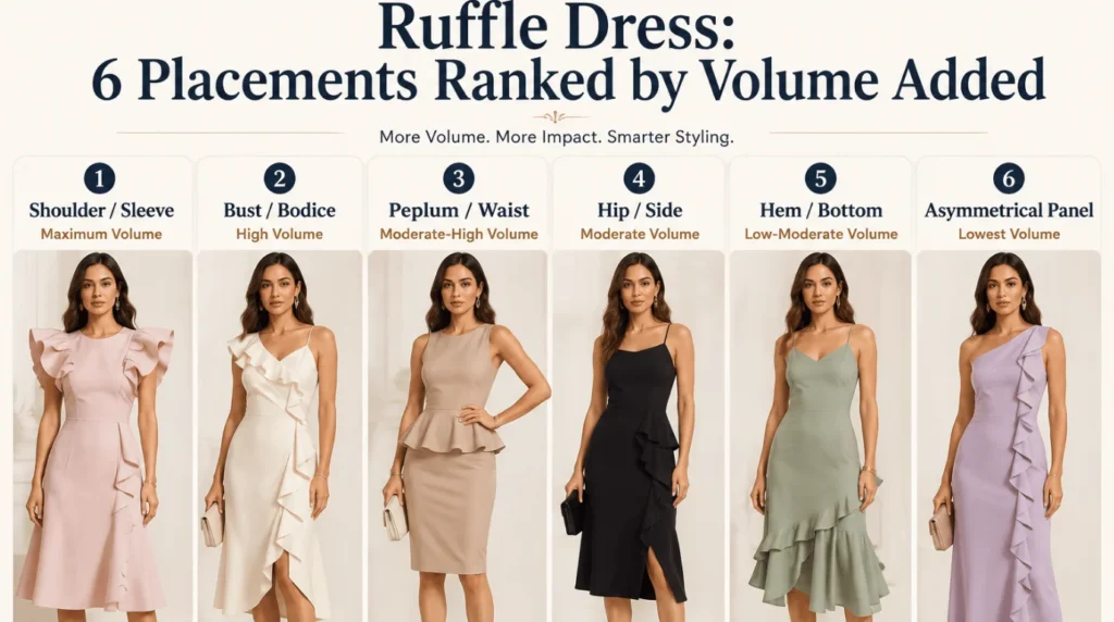Ruffle Dress: 6 Placements Ranked by Volume Added