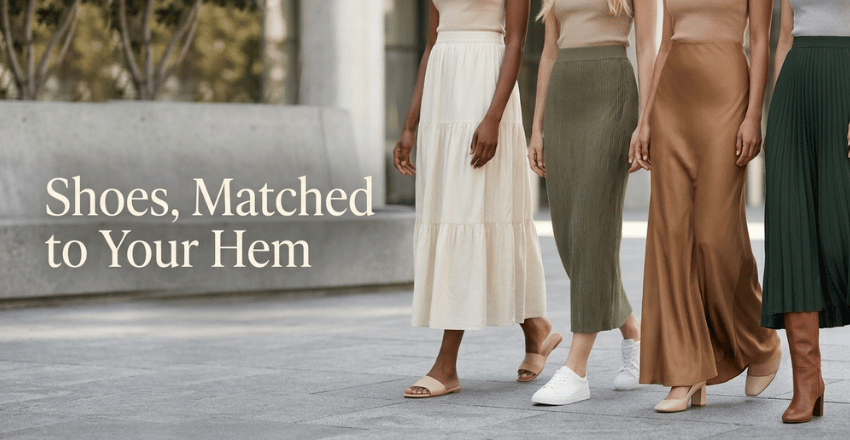 Shoes, Matched to Your Hem