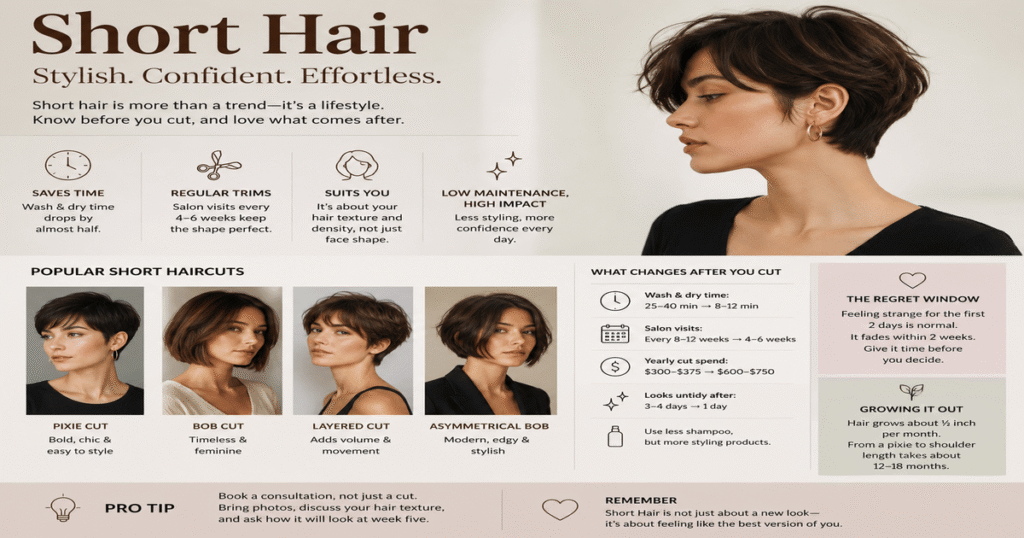 Short Hair: The Complete Guide to Knowing If It Will Suit You, What Changes After the Cut, and How to Maintain It