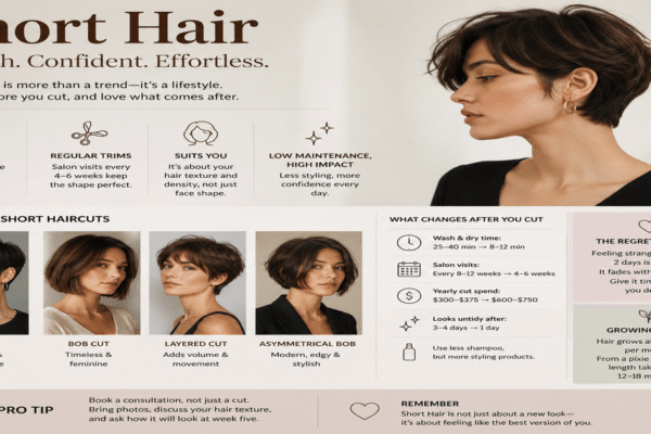 Short Hair: The Complete Guide to Knowing If It Will Suit You, What Changes After the Cut, and How to Maintain It