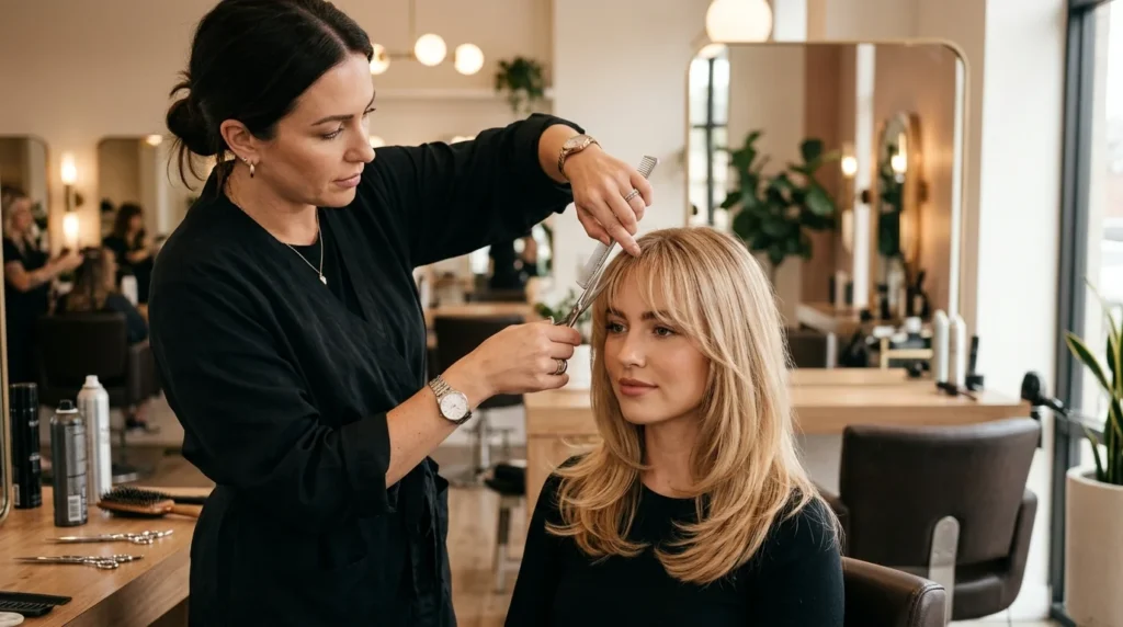 How Wispy Bangs Are Cut