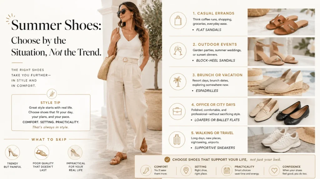 The Best Summer Shoes for Every Occasion: Choose for Comfort, Style, and the Setting