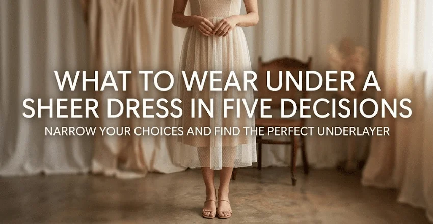 What to wear under a sheer dress, in five decisions 