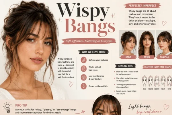Wispy Bangs: How They Are Cut and Who They Suit 