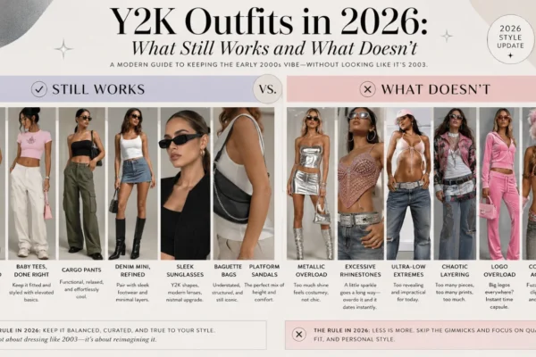 The Ultimate Guide to Y2K Outfits in 2026: Modern Styling Rules, Trends, Outfit Ideas, and Wardrobe Essentials