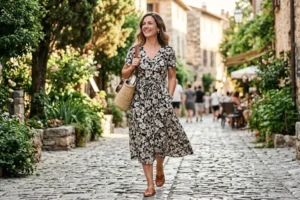 Short Sleeve Midi Dress