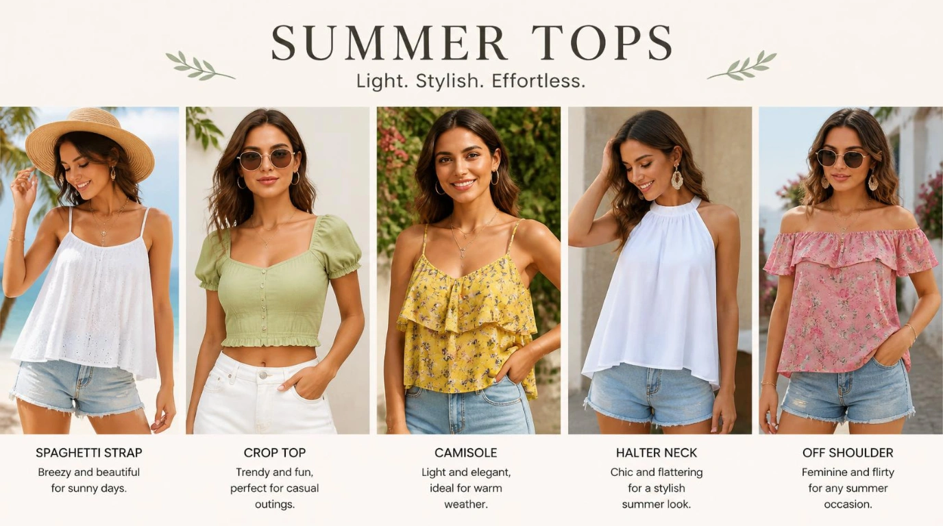 Summer Tops for Women: 12 Breezy Styles, Smart Fabrics, and Easy Outfit Ideas