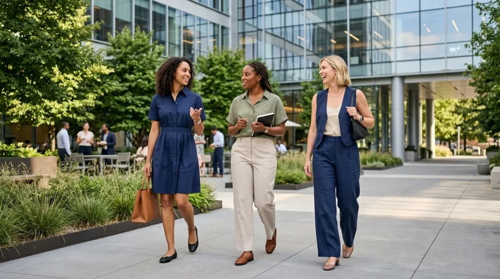 Summer Office Outfits: 11 Polished Looks That Stay Cool From Commute to Conference Room
